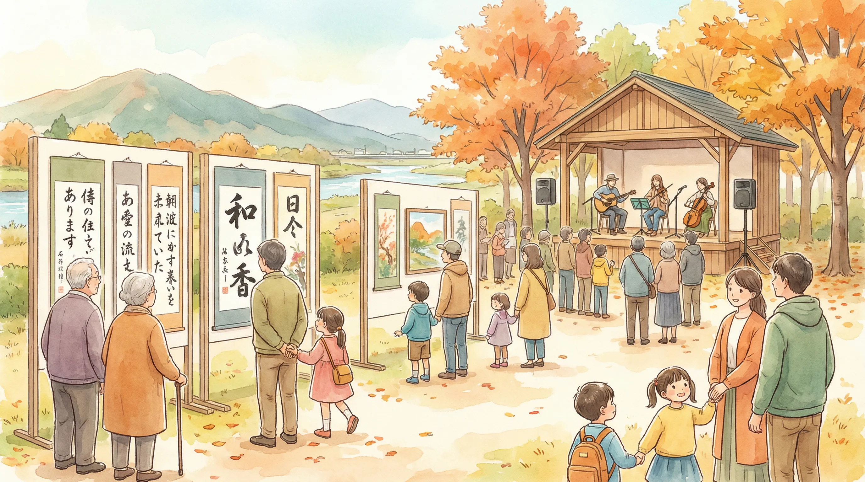 市民文化祭のイメージイラスト